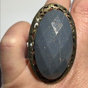 Goddess stone ring